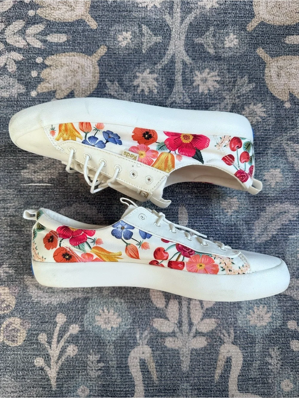 Keds Rifle Paper Co Floral Canvas Sneakers Sz 8.5